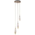 Hammerton Studio Rock Crystal 16 Inch 3 Light LED Multi Light Pendant - CHB0050-03-GB-CA-C01-L3