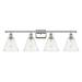 Innovations Lighting Bruno Marashlian Ballston Cone 38 Inch 4 Light Bath Vanity Light - 516-4W-BK-GBC-81-LED