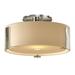 Hubbardton Forge Impressions 11 Inch 1 Light Semi Flush Mount - 126753-1072