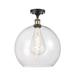 Innovations Lighting Bruno Marashlian Athens 13 Inch 1 Light Semi Flush Mount - 516-1C-PC-G122-14-LED