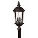 Hinkley Windsor 4-Light Outdoor Post Mount in Black