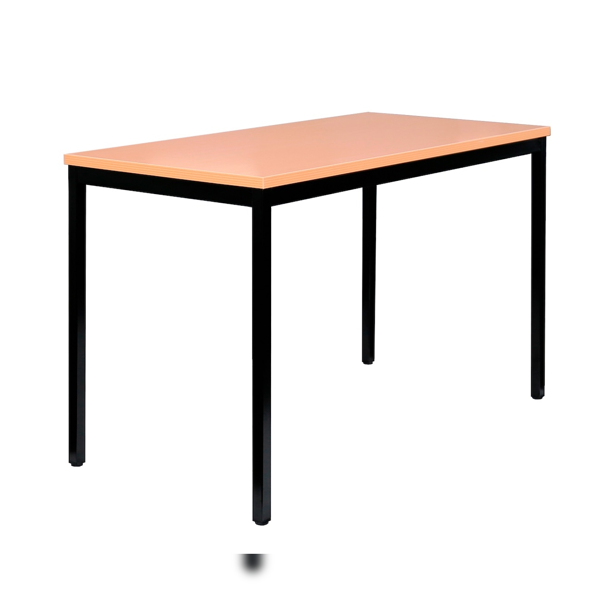 Besprechungstisch, 750 x 1200 x 600 mm, tiefschwarz/buche Image