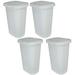 Rubbermaid 13 Gallon Pull out Trash Can Plastic in Gray | 8 H x 10 W x 8 D in | Wayfair 4 x FG5L5806WHT