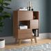 Mercury Row® Carson Carrington Juansbo Three-tier Display Storage Cabinet Stand Wood in Brown | 42 H x 31 W x 13.5 D in | Wayfair