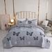 August Grove® Walt Grey Microfiber 3 Piece Coverlet/Bedspread Set Microfiber in Gray | Queen Coverlet/Bedspread + 2 Shams | Wayfair