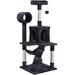 Tucker Murphy Pet™ Sievers Cat Tree Manufactured Wood in White/Black | 51 H x 19.3 W x 19.3 D in | Wayfair AB3AE65515E24C2CA82DD0D7D1C3E392