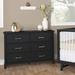 Red Barrel Studio® 6 Drawer 32.3" W Double Dresser Wood in Black | 32 H x 46 W x 18 D in | Wayfair 400B747B5AE941A794B585A8DAC62FE9