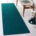 Green 27 x 0.2 in Indoor Area Rug - Ebern Designs Kilim Handmade Hand-Loomed DARK Area Rug Cotton/Wool | 27 W x 0.2 D in | Wayfair
