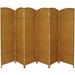 Winston Porter Broch Bamboo/Rattan Folding Room Divider Wood in Brown | 71 H x 117 W x 0.75 D in | Wayfair BCMH1195 41981495