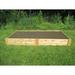 Arlmont & Co. Nadeau 4 ft x 8 ft Wood Raised Garden Bed Wood in Brown | 11 H x 49.75 W x 97.5 D in | Wayfair 50AB177A002B4F9BAD448B4D040F65A6