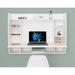 Latitude Run® Amon Floating Desk w/ Hutch Wood in White | 31.5 H x 43.25 W x 18.75 D in | Wayfair 9F603C73FD32492590498DAC4987D3EF