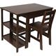 Harriet Bee Bisa Study 36" Writing Desk & Chair Set Wood in Brown | 27 H x 36 W x 22 D in | Wayfair 806CCF559B6946B6BF585C60D6143CA3