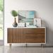 Wade Logan® Beltsville 59" 2 Door Sideboard w/ 3 Drawers Wood in Brown/White | 30.9 H x 59.06 W x 17.5 D in | Wayfair