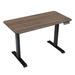 Inbox Zero Ahnia Height Adjustable Standing Desk Wood/Metal in Brown | 46.5 H x 47.3 W x 23.6 D in | Wayfair 6AC83ECAA2BA4FA8AED354466A1DD475