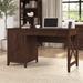 Huckins 54" Desk Wood in Brown Laurel Foundry Modern Farmhouse® | 30 H x 54.02 W x 23.62 D in | Wayfair 4960ED6C82C74FA282F4DF6B70D8E196