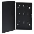 VidaXL Key Box w/ Magnetic Board Key Cabinet Storage Box Office Metal in Black | 2.17 H x 11.81 W x 7.87 D in | Wayfair 322779