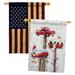 Breeze Decor 2-Sided Polyester 40 x 28 in. House Flag in Brown | 40 H x 28 W in | Wayfair BD-WT-HP-114218-IP-BOAA-D-US18-BT