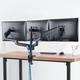 Mount-It Triple Monitor Mount for Gamers & Professionals | Fits Screens from 17 to 27 in. | in Black | 17.1 H x 54.5 W x 3 D in | Wayfair MI-4753B