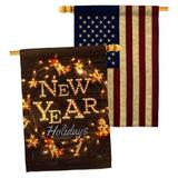 Breeze Decor 2-Sided Polyester 40 x 28 in. House Flag in Brown | 40 H x 28 W in | Wayfair BD-NE-HP-116019-IP-BOAA-D-US20-BD