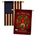 Breeze Decor 2-Sided Polyester 40 x 28 in. House Flag in Brown | 40 H x 28 W in | Wayfair BD-XM-HP-114003-IP-BOAA-D-US15-BD