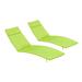 Ebern Designs Roylee Down Outdoor Seat/Back Cushion (Only Cushion) Polyester in Yellow | 1.5 H x 27.5 W in | Wayfair