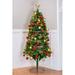 The Holiday Aisle® 7'6" H Green Spruce Christmas Tree w/ 250 LED Lights in Green/Red/White | 40 W x 24 D in | Wayfair