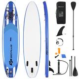 Costway 11 Feet Inflatable Adjustable Paddle Board with Carry Bag