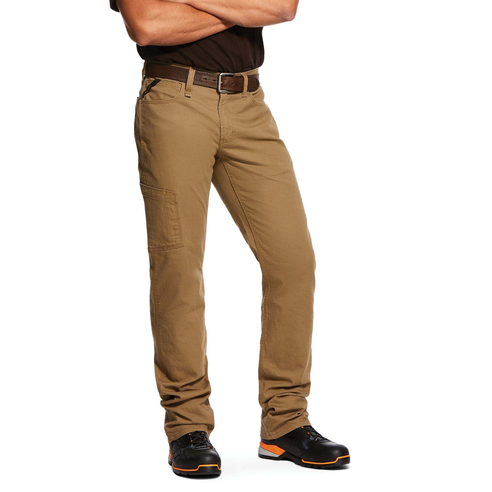 Ariat Men's Rebar M4 Relaxed Durastretch Made Tough Straight-Leg Pant (Size 32-34) Field Khaki, Cotton,Spandex