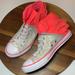 Converse Shoes | Converse All Star Block Party High Top Sneakers | Color: Pink/Silver | Size: 5bb