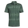 adidas Golf Mens Novelty Dye Polo Shirt - Green Oxide/Grey Four - XL