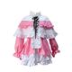 Kobayashi-san Chi no Maid Dragon Kanna Cosplay Costume Pink Shirt and White Ruffle Skirt Uniform Suit Halloween Carnival Outfits for Womens Girls