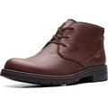 Clarks Men's Morris Peak Waterproof Chukka Boot, Brown Tumbled Leather, 11 UK