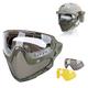 ACEXIER Airsoft Paintball Hunting Dual-mode Tactical Equipment Upgrade Steel Mesh Half Face Mask Military War Game Protective Face Mask