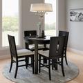 "Urban Icon 42"" Round Counter Height Glass Inlay Dining Table - Jofran 2004-36"