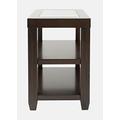 Urban Icon Glass Inlay Chair Side End Table with Storage - Jofran 2002-7