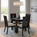 "Urban Icon 42"" Round Glass Inlay Dining Table - Jofran 2004-42"