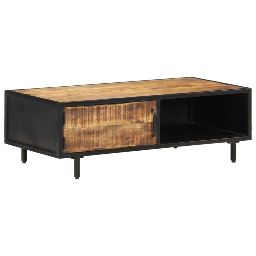 vidaXL Couchtisch 105x50x35 cm Raues Mangoholz Image