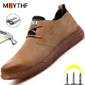 Chaussures de sécurité pour hommes souliers de Construction de travail Anti-perforation bout en