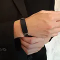 Vnox-Bracelet personnalisé en acier inoxydable pour homme bracelet en caoutchouc de silicone