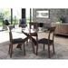 Copeland Furniture Entwine Round Glass Top Table Wood/Glass in Brown | 30 H x 54 W x 54 D in | Wayfair 6-ENT-54-53