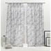 Nicole Miller New York Dara Light Filtering, Semi Sheer Rod Pocket Curtain Panels Polyester in Gray/Brown | 96 H in | Wayfair YB013635DSNME1 A421