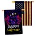 Breeze Decor Neon Halloween Cat 2-Sided Polyester 40 x 28 in. House Flag in Black | 40 H x 28 W in | Wayfair BD-HO-HP-112108-IP-BOAA-D-US21-BD