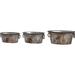 The Holiday Aisle® Salahuddin Christmas Galvanized 3 Piece Container Set Metal/Wire in Brown/Gray | 8 H x 13 W x 17 D in | Wayfair