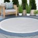 Blue 94 x 0.09 in Indoor/Outdoor Area Rug - Three Posts™ Dewolf Flatweave Rug, Polypropylene | 94 W x 0.09 D in | Wayfair