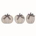 The Holiday Aisle® 3 Piece Wood Harvest Pumpkins w/ Bow Set Wood in Brown | 7 H x 1.25 W x 8 D in | Wayfair A01D8871B461441F947332326810650B