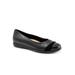 Wide Width Women's Danni Flat by Trotters in Black (Size 9 1/2 W)