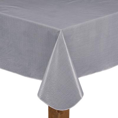 Wide Width CAFÉ DEAUVILLE Tablecloth by LINTEX LINENS in Grey (Size 60" W 104"L)