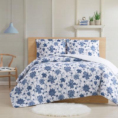 Cottage Classics Estate Bloom 2 Piece Comforter Set by Pem America in Blue (Size KING)