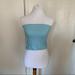 American Eagle Outfitters Tops | Aeo Blue And White Tube Top Sz Small | Color: Blue/White | Size: S