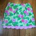 Lilly Pulitzer Skirts | Lilly Pulitzer Mandevilla Floral Print Skirt | Color: Green/Pink | Size: 6